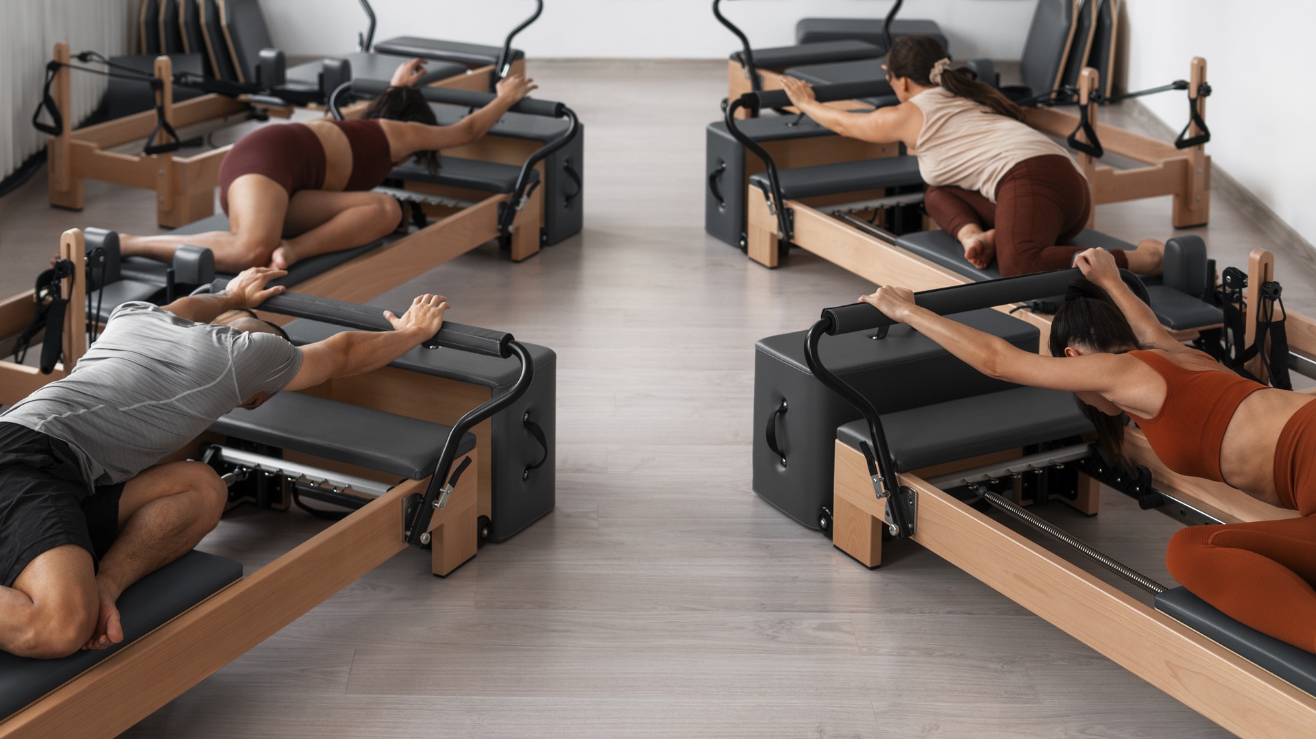 Aula de Pilates no Studio Andréa Tavares